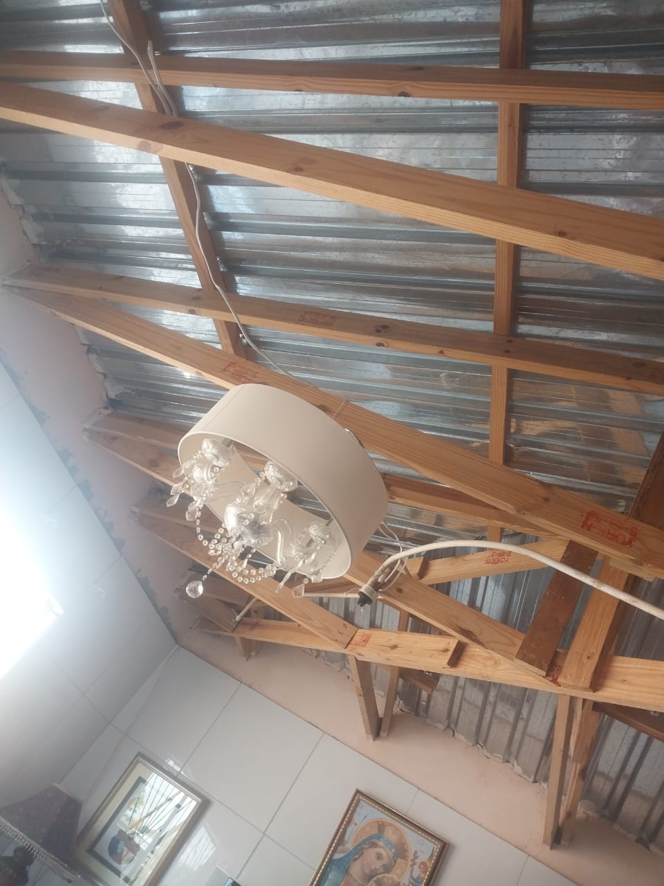 Ceiling Before Installation